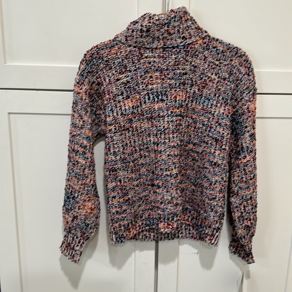 Multicolor Chunky Knit Cowl Neck Tween - Picture 2 of 4